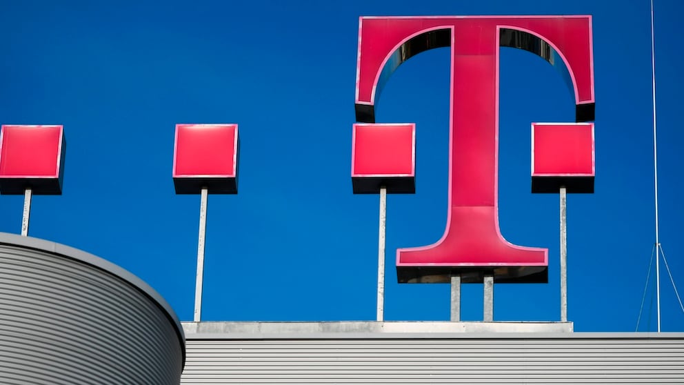 Telekom Logo on a Building