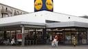 A Lidl store in Germany photographed from the parking lot.