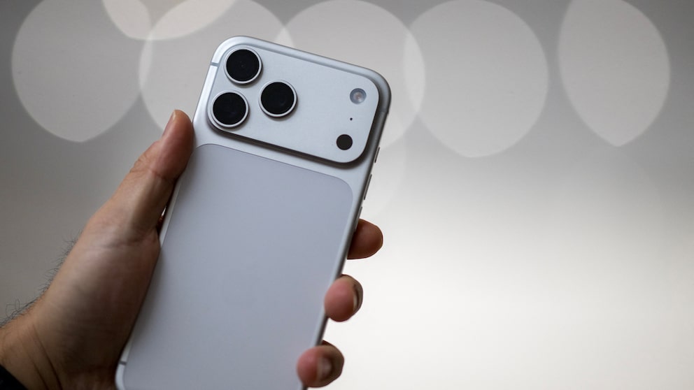 Hand Holds iPhone 17 Pro