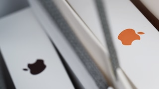 Various packaged Apple products