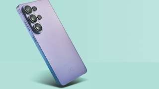 The smartphone "Samsung Galaxy S26" against a turquoise background