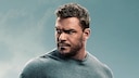 Alan Ritchson in a promotional image for "Reacher"