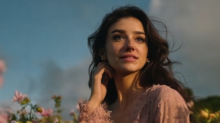 Tilly Norwood Surrounded by Flowers