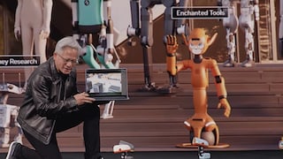 Nvidia CEO Jensen Huang showcased AI robots at the GTC 2026.
