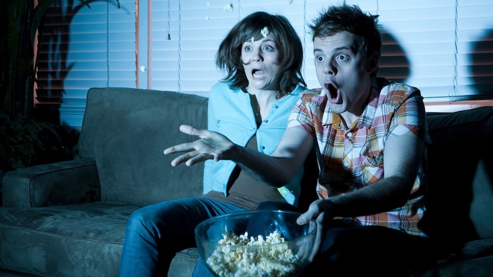 Couple Looks at TV and Gets Frightened