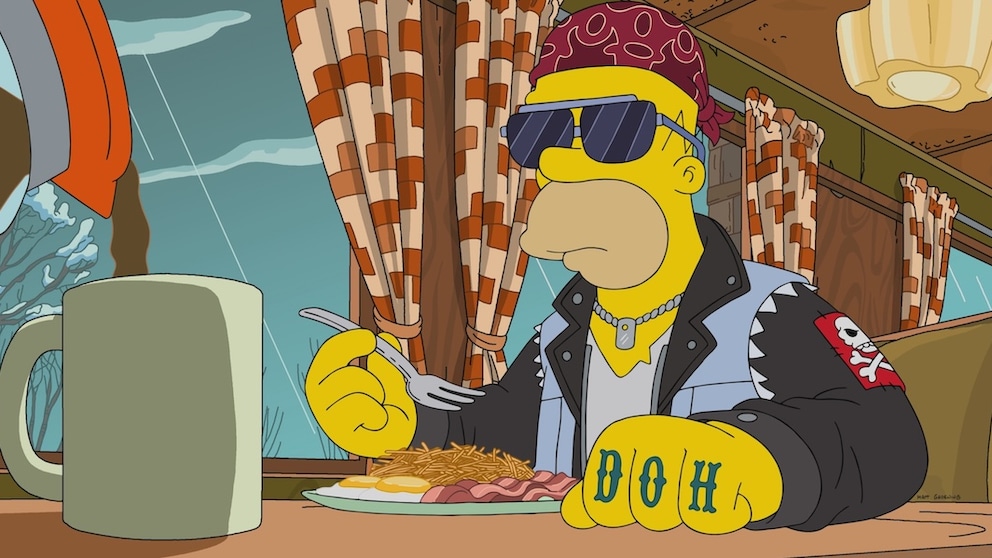 Homer in an Episode of "The Simpsons"