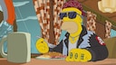 Homer in an Episode of "The Simpsons"