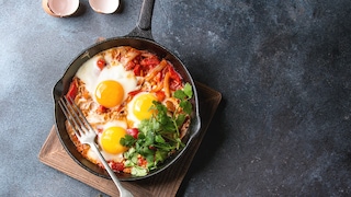 Shakshuka is perfect any time of day: for breakfast, lunch, or dinner.