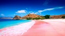 Pantai Merah, or Pink Beach, on Komodo Island