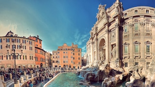 The Trevi Fountain is one of the most popular attractions and meeting points in Rome.