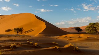 The dunes of Sossusvlei are one of the most remarkable attractions in Namibia.