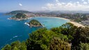 View of the Bay of San Sebastián with Beach