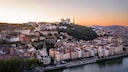The city of Lyon lies at the confluence of the Rhône and Saône rivers