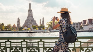 Tourist Takes Photos in Thailand