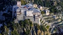 The Dionysiou Monastery is located in the monastic republic on the Athos Peninsula.