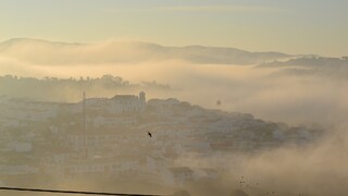 Fog, like here early in the morning in the western Algarve, is common in Portugal in winter