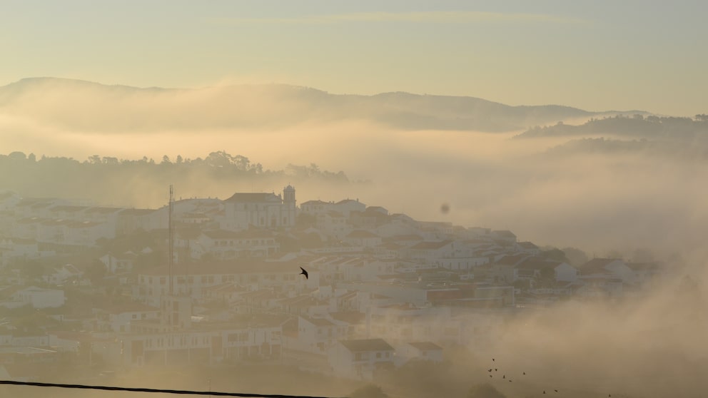 Fog, like here early in the morning in the western Algarve, is common in Portugal in winter
