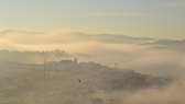 Fog, like here early in the morning in the western Algarve, is common in Portugal in winter