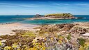 The Atlantic coast of Brittany is known for its rugged shores, steep cliffs, and stunning natural beauty.