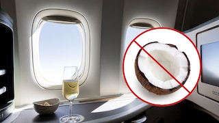 The coconut is a tropical snack that gives most people that vacation feeling. But it has now been banned on airplanes.