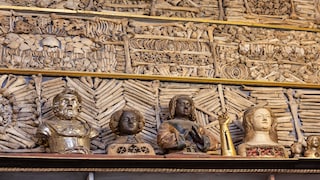 The so-called "Golden Chamber" in the Basilica of St. Ursula in Cologne is one of the most important collections of relics in the world. Bones attributed to the patron saint of the city and her disciples are kept here.