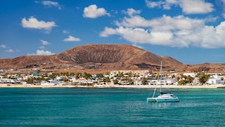 The coastal town of Corralejo on Fuerteventura