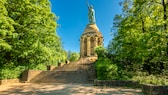 The Hermann Monument is located in Detmold, the greenest town in Germany