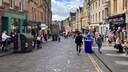 City center of Edinburgh in Scotland