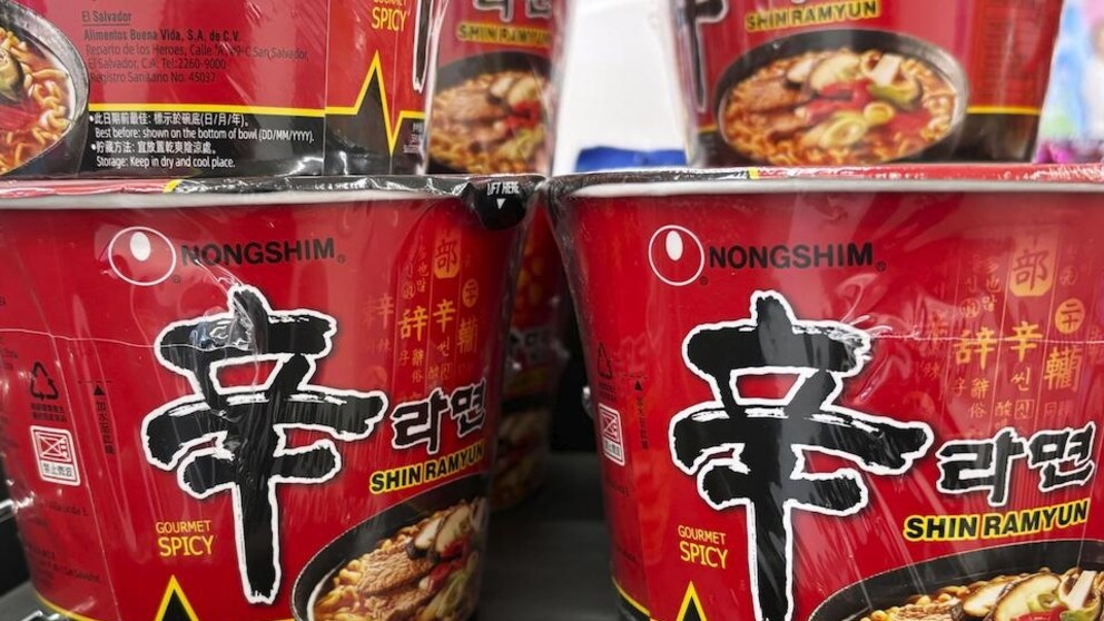 These instant noodles are typical of South Korea - and will no longer be served on Korean Air in future