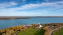 Where lignite was once mined, visitors can now marvel at the unique scenery on hiking tours.
