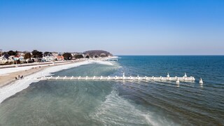 Travemünde on the Baltic Sea in winter