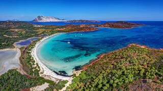 The bay of Cala Brandinchi in Sardinia