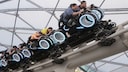The roller coaster was inspired by the 80s Disney cult film "TRON"