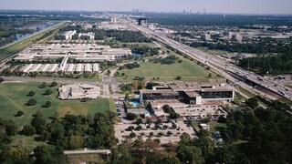 View of part of the Katy Freeway - the road is considered the widest freeway in the world