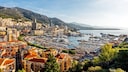 View of Monaco: The depicted location is visited by many each year. Notably, like four other countries in Europe, it does not have its own airport.