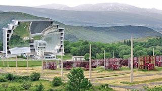 Solar melting furnace from Odeillo