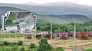 Solar melting furnace from Odeillo