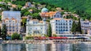 The coastal town of Opatija is known for its elegant architecture.