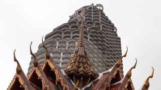 He was originally intended to be a building for luxury apartments and offices. Now, the Ghost Tower is the "landmark of terror" in Bangkok.