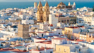 Cádiz is located on the Costa de la Luz in Andalusia