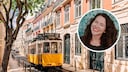 Historic streetcar in Lisbon