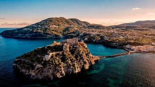 The island of Ischia offers many cliffs as well as a number of sandy beaches