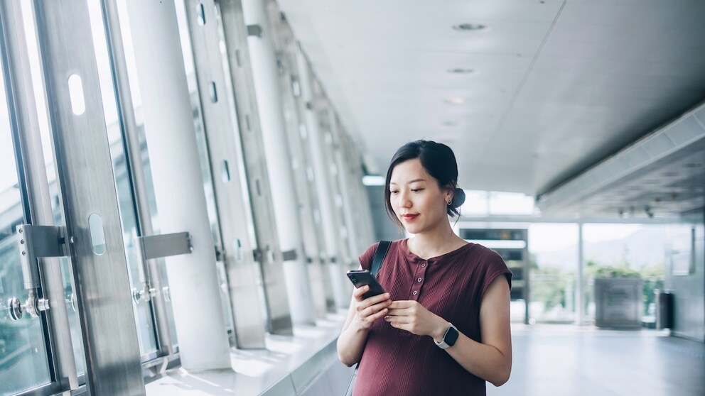 Pregnant women should familiarize themselves with the guidelines of their respective airline before flying.
