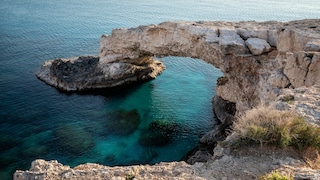 The Love Bridge is one of the most popular tourist spots on the Mediterranean island of Cyprus.