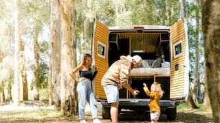 Family with Campervan