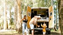 Family with Campervan