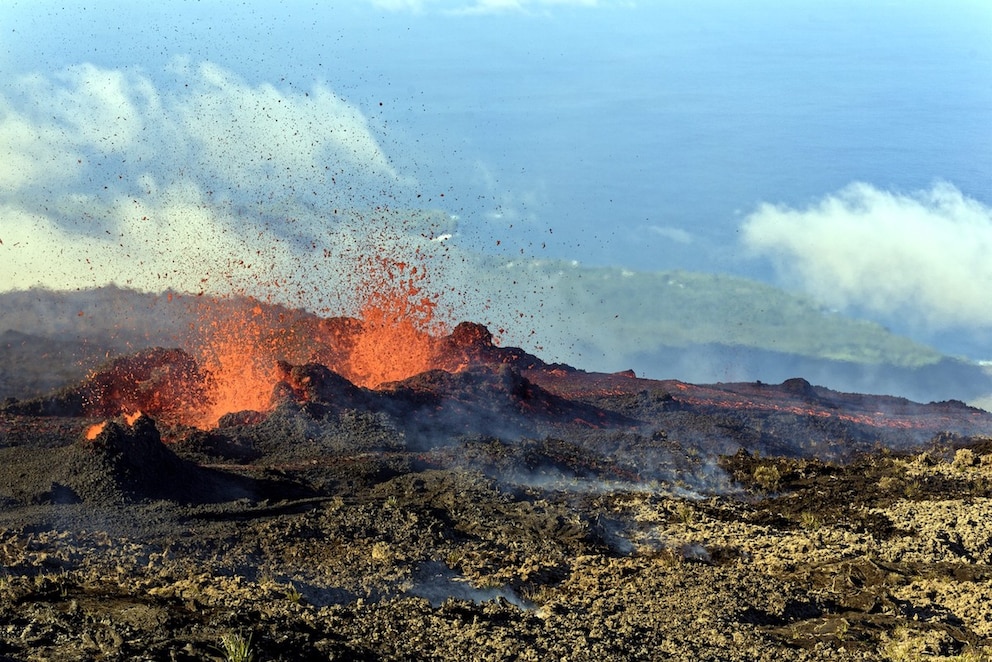 The most recent eruption of Piton de la Fournaise occurred in June 2023.