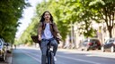 Man on Bicycle in Berlin