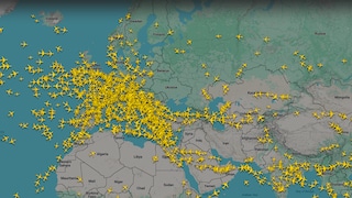 The airspace over Israel and Iran is closed.