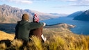 Hiker in Queenstown, New Zealand